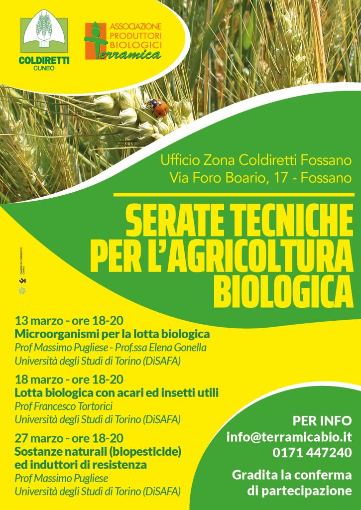 INCONTRI TECNICI PER L’AGRICOLTURA BIOLOGICA